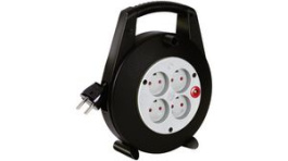 1118208501, Closed Extension Cable Reel IP20 PVC 20m 4x Type K - Type K, Brennenstuhl