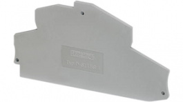 3210608, D-PTTBS 2,5-TWIN End plate, Grey, Phoenix Contact