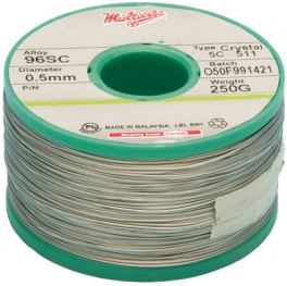 M97SC51105-500, Solder wire Sn96.5/Ag3/Cu0.5 500 g 0.5 mm, Loctite