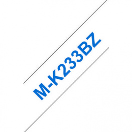 MKE-233BZ, Label Tape 12 mm Blue on White 8 m, Brother