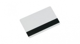 104523-113, Plastic Card with High Coercivity Magnetic Stripe, 500 Cards, PVC, White, Zebra