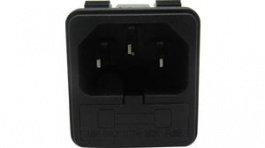 RND 465-00772, Inlet C14 Panel Mount Straight 10 A 250 VAC, RND Connect