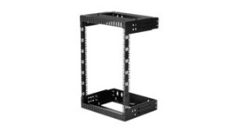 RK15WALLOA, 2-Post Open Frame Rack with Adjustable Depth, 15U, Steel, 90kg, Black, StarTech.com