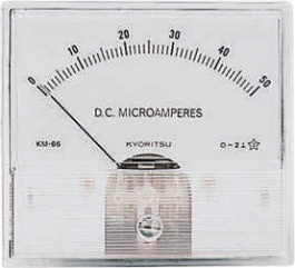 KM-86AF 30A DC, Analogue Display 86 x 78 mm 0...30 ADC, Fujita Electric